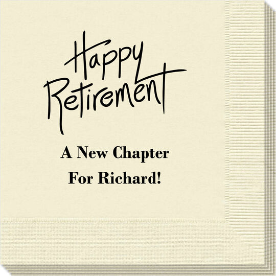 Fun Happy Retirement Napkins